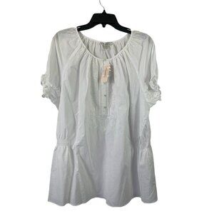 Dressbarn Women's White Lace Blouse